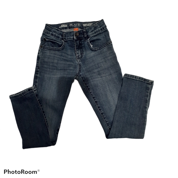 Boy Children place blue Jean Super Skinny Size 7 - Picture 2 of 9
